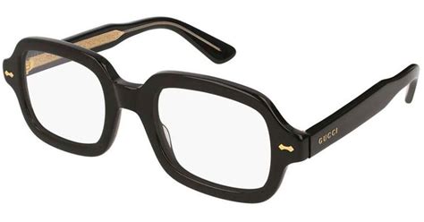 gucci eyeglasses black frame|Gucci glasses thick frame.